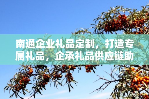 南通企业礼品定制，打造专属礼品，企承礼品供应链助力商务发展