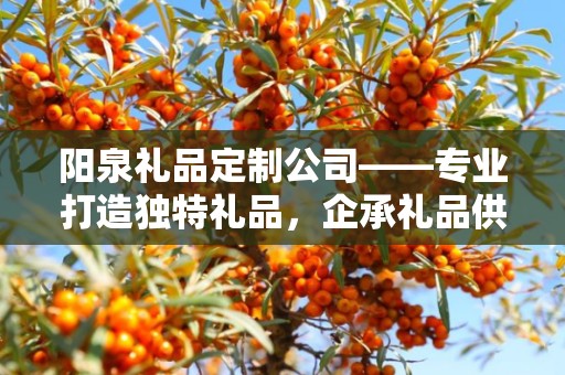 阳泉礼品定制公司——专业打造独特礼品，企承礼品供应链卓越服务