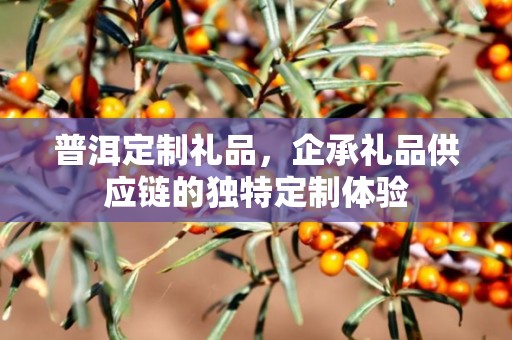 普洱定制礼品，企承礼品供应链的独特定制体验