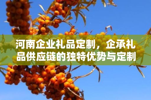河南企业礼品定制，企承礼品供应链的独特优势与定制之旅