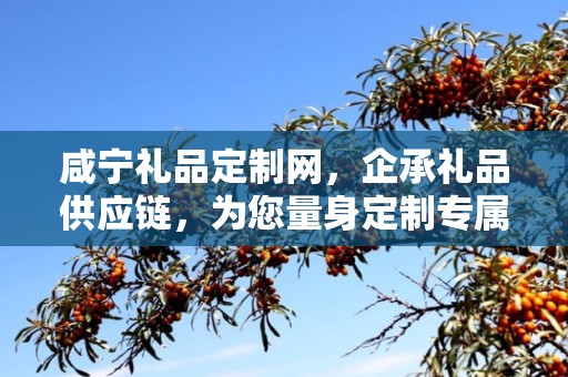 咸宁礼品定制网，企承礼品供应链，为您量身定制专属礼品