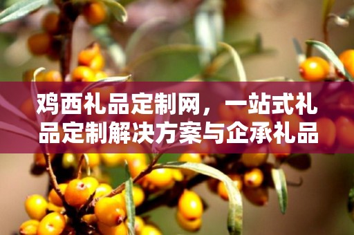鸡西礼品定制网，一站式礼品定制解决方案与企承礼品供应链的完美结合