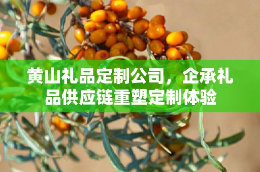 黄山礼品定制公司，企承礼品供应链重塑定制体验