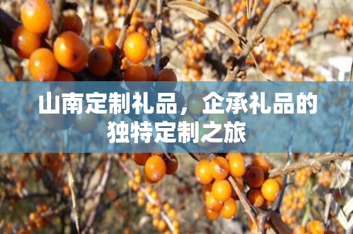 山南定制礼品，企承礼品的独特定制之旅