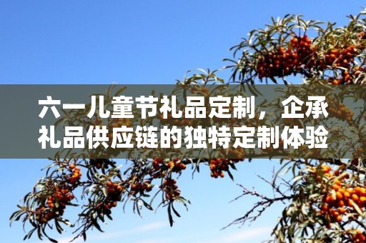 六一儿童节礼品定制，企承礼品供应链的独特定制体验