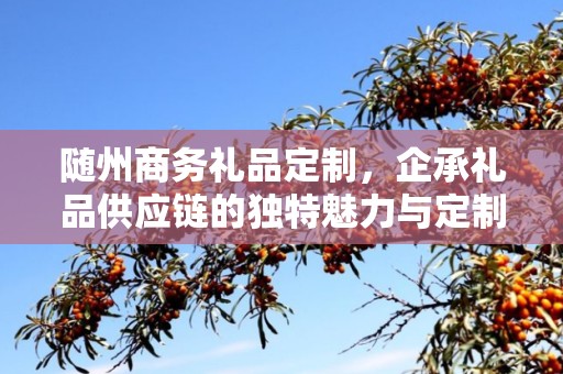 随州商务礼品定制，企承礼品供应链的独特魅力与定制之旅