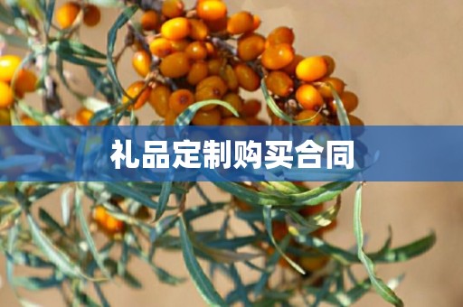 礼品定制购买合同