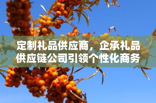 定制礼品供应商，企承礼品供应链公司引领个性化商务礼品定制新潮流